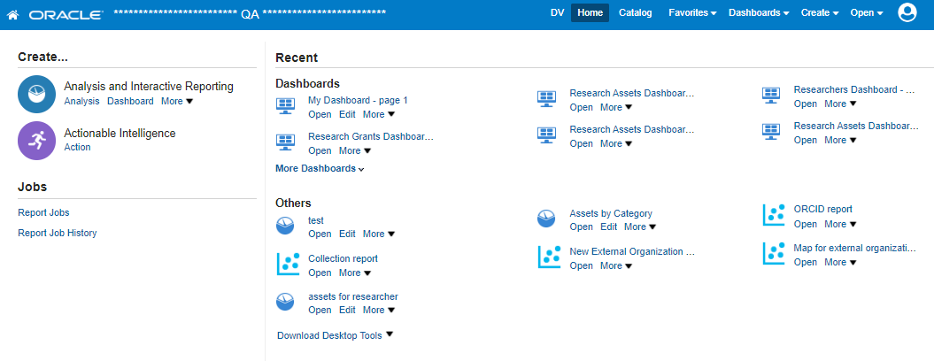 The homepage window.